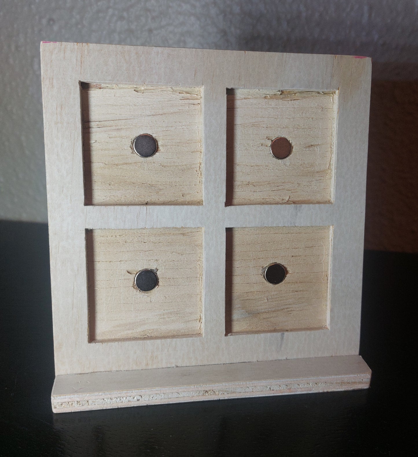 Desktop Wood Square Frame - 4 Slot (Frame only)